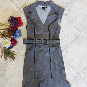 Gray fitted dress Chateau